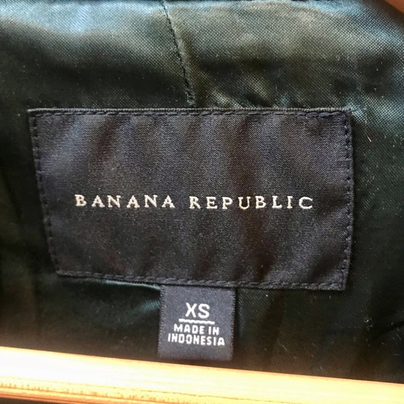 Banana Republic Green Tweed Pea Coat Size XS - Picture 6 of 8